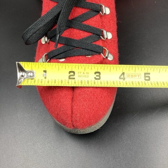 Nye Nesna Lobben Ankle Boots Winter Red Wool Felted Norwegian Norway Red Sz 37 - Picture 12 of 14